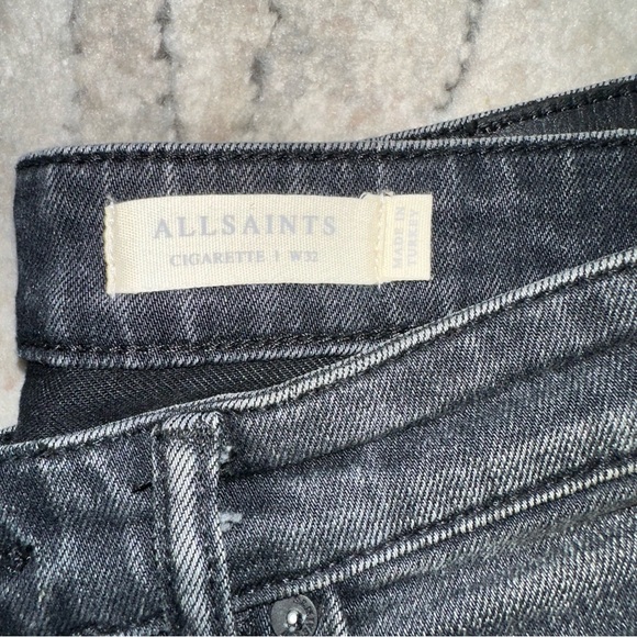 All Saints Men’s Cigarette color denim jeans - Picture 2 of 3